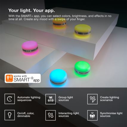 Osram - Enceinte LED RGB dimmable SMART+ MACARON LED/1,75W/3,7V 450 mAh vert