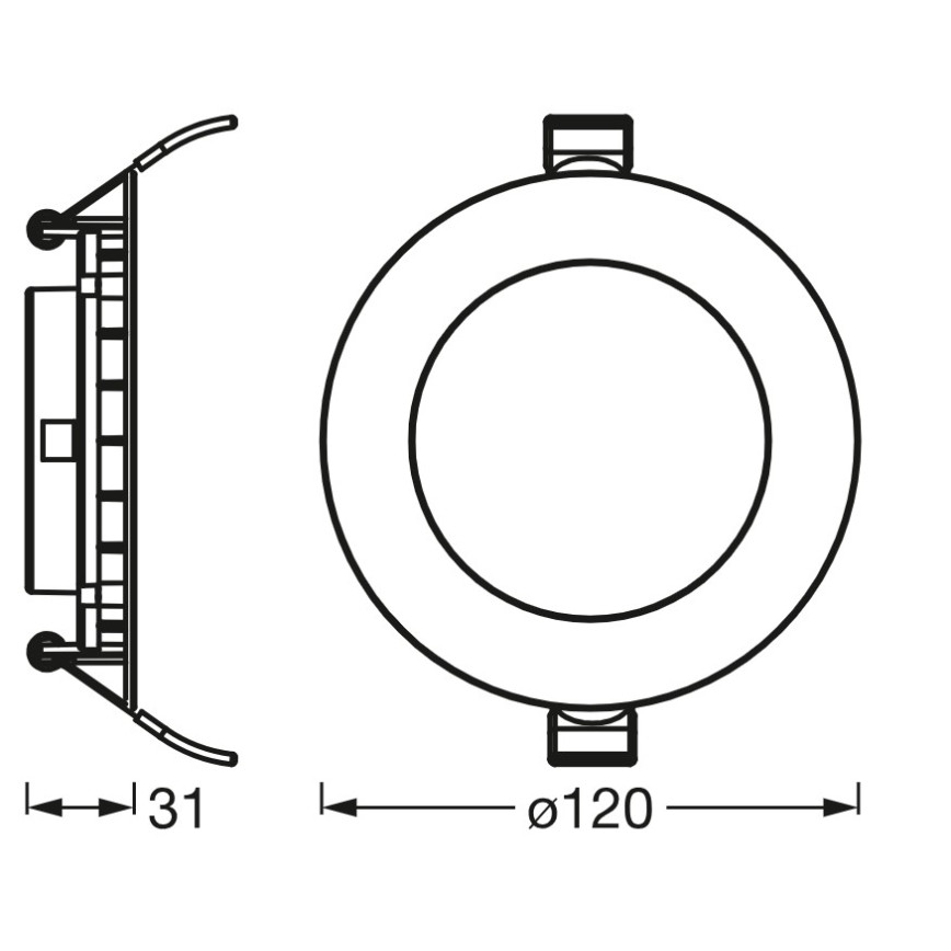 Osram - Faretto da incasso SLIM LED/8W/230V 3000K