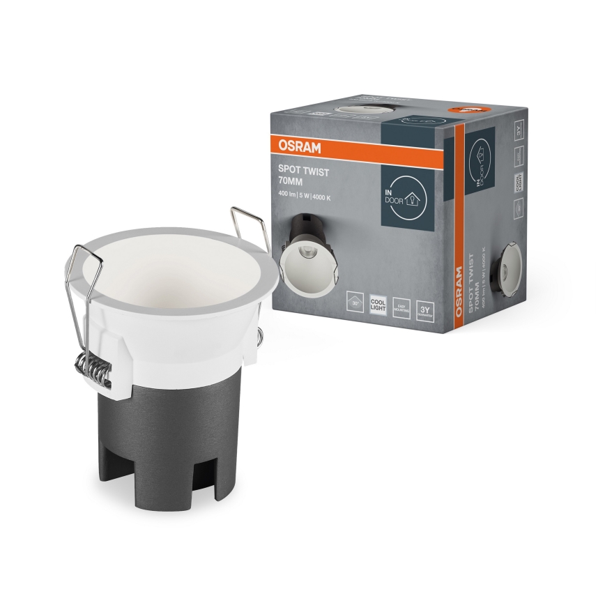 Osram - Faretto da incasso SPOT TWIST LED/5W/230V 4000K Ø 7 cm bianco