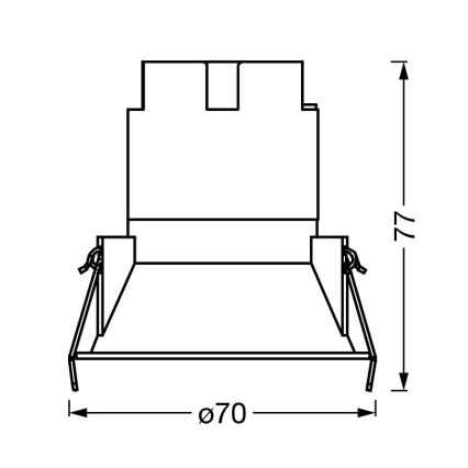 Osram - faretto da incasso LED SPOT TWIST LED/5W/230V 3000K Ø 7 cm bianco/argento