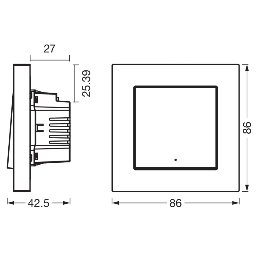 Osram - Interruttore a singolo pulsante SMART+ MATTER 230V Wi-Fi