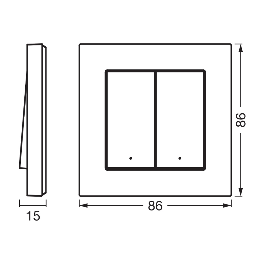 Osram - Interruttore wireless a 2 pulsanti SMART+ 5V Wi-Fi