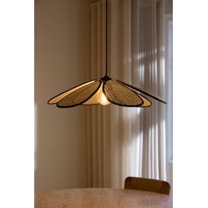 Osram - Kabel-Pendelleuchte DECOR RATTAN 1xE27/15W/230V Ø 58 cm beige/schwarz