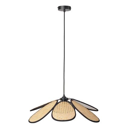 Osram - Kabel-Pendelleuchte DECOR RATTAN 1xE27/15W/230V Ø 58 cm beige/schwarz
