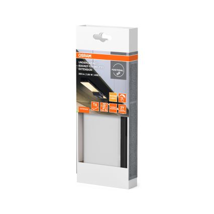 Osram - Kit d'extension pour luminaire LED sous-meuble UNDERCABINET LED/3,85W/36V 3000K 8,1x17,9 cm noir
