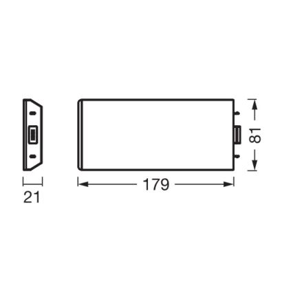 Osram - Kit d'extension pour luminaire LED sous-meuble UNDERCABINET LED/3,85W/36V 3000K 8,1x17,9 cm noir