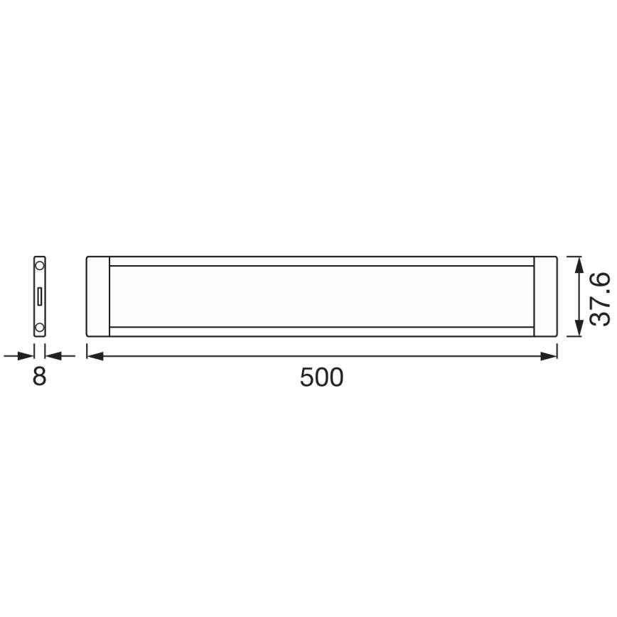 Osram - Kit d'extension pour luminaire LED sous-meuble dimmable LED/8W/24/230V 2700-6500K Wi‑Fi blanc