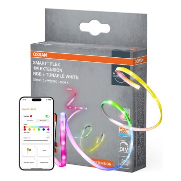 Osram - Kit d'extension pour ruban LED dimmable RGB+TW SMART+ FLEX 1 m LED/3,4 W/24 V 2700-6500 K Wi-Fi