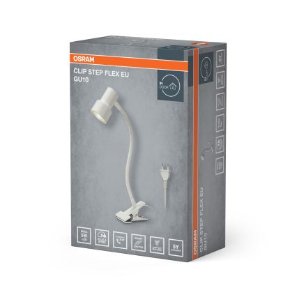 Osram - Klemmlampe CLIP STEP FLEX 1xGU10/5W/230V weiß