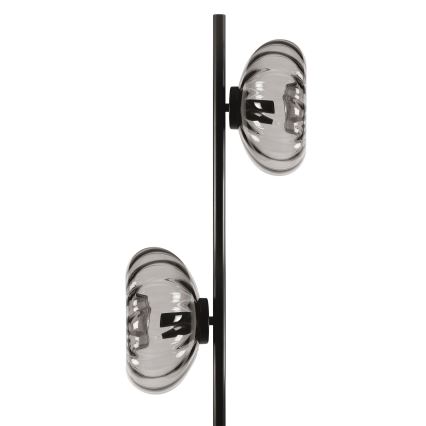 Osram - Lampada a piantana DECOR SMOKE 2xE14/12W/230V nero/grigio fumé
