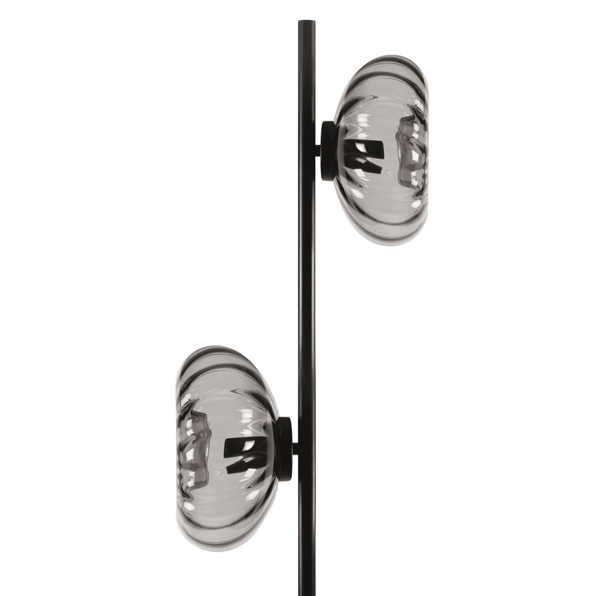 Osram - Lampada a piantana DECOR SMOKE 2xE14/12W/230V nero/grigio fumé