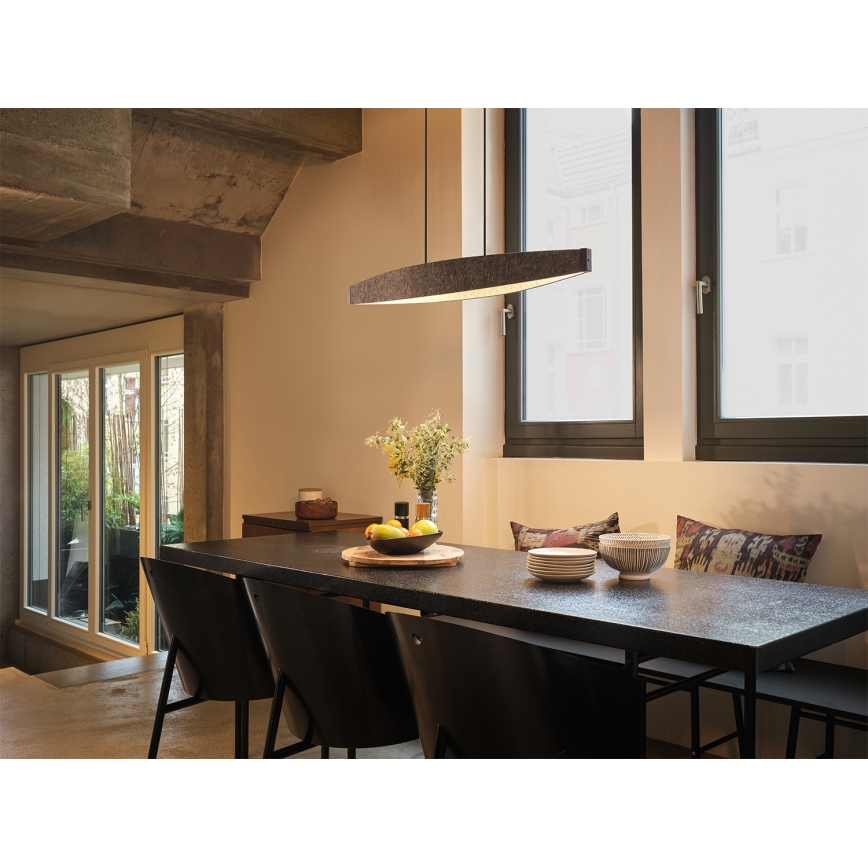 Osram - Lampada a sospensione con cavo DECOR FLAT LED/23W/230V, grigio