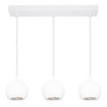 Osram - Lampada a sospensione con cavo SPOT SPHERAL 3xGU10/6W/230V bianco