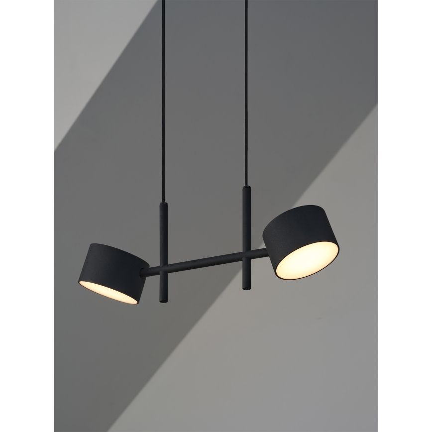 Osram - Lampadario LED dimmerabile su cavo DECOR KYOTO 2xLED/10W/230V CRI 90 nero