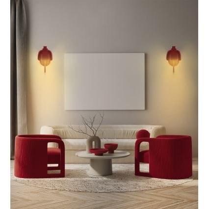 Osram - Lampada da parete DECOR COROLLE 1xG9/20W/230V rossa