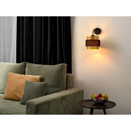 Osram - Lampada da parete DECOR HORNET 1xE27/10W/230V nero/oro