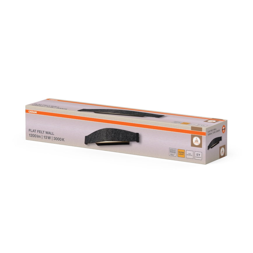 Osram - Lampada da parete LED DECOR FLAT LED/13W/230V grigia
