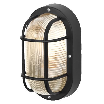 Osram - Lampada da parete per esterni BULKHEAD 1xE27/10W/230V IP54 nera