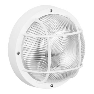 Osram - Lampada da parete per esterni BULKHEAD 1xE27/10W/230V Ø 19 cm IP54 bianca