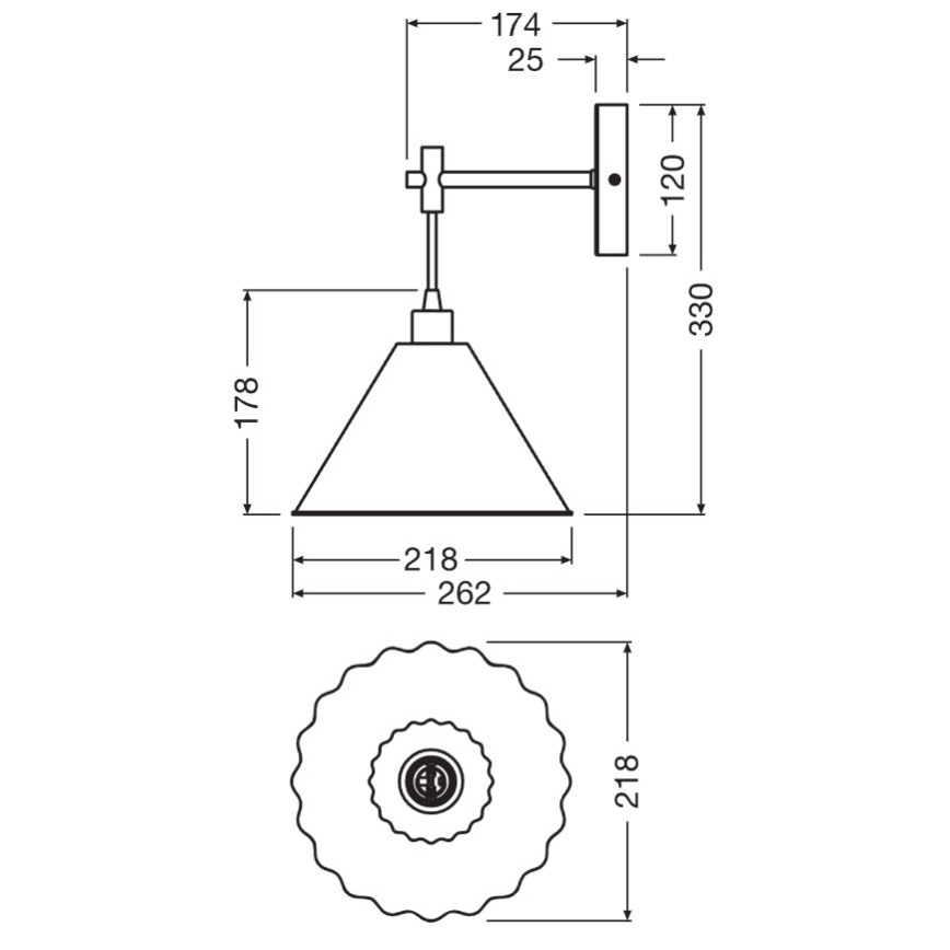Osram - Lampada da parete PULP 1xE14/5,5W/230V