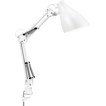 Osram - Lampada da scrivania con morsetto DESK LINE 1xE27/11W/230V bianca