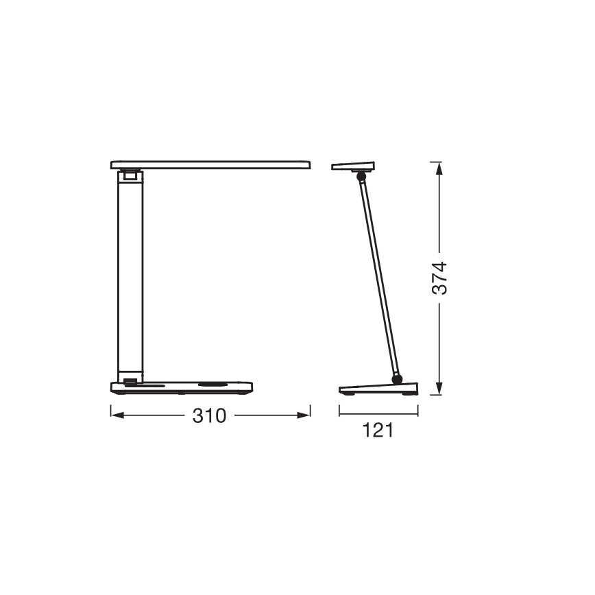 Osram - Lampada da scrivania LED dimmerabile OFFICE LINE LED/7W/230V 3000/4000/6500K nera