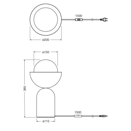 Osram - Lampada da tavolo DECOR BOWL 1xE14/25W/230V verde/gialla