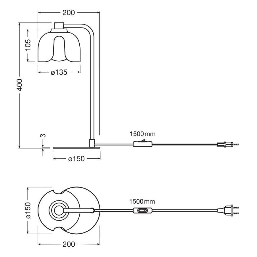 Osram - Lampada da tavolo DECOR COROLLE 1xG9/20W/230V arancione