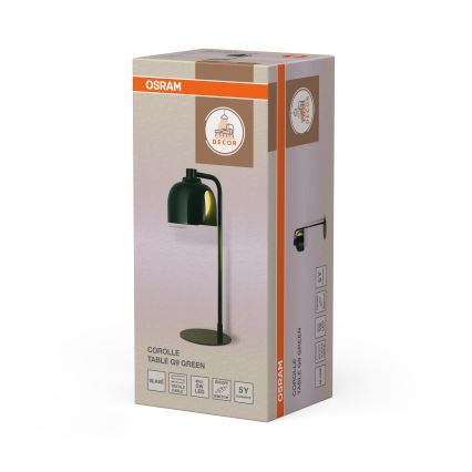 Osram - Lampada da tavolo DECOR COROLLE 1xG9/20W/230V verde