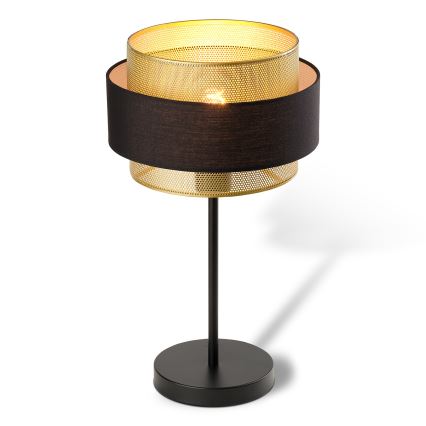 Osram - Lampada da tavolo DECOR HORNET 1xE27/10W/230V nera/dorata