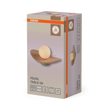 Osram - Lampada da tavolo DECOR PEARL 1xG9/5W/230V beige