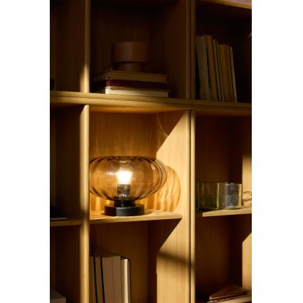 Osram - Lampada da tavolo DECOR SMOKE 1xE27/12W/230V nera/grigio fumé