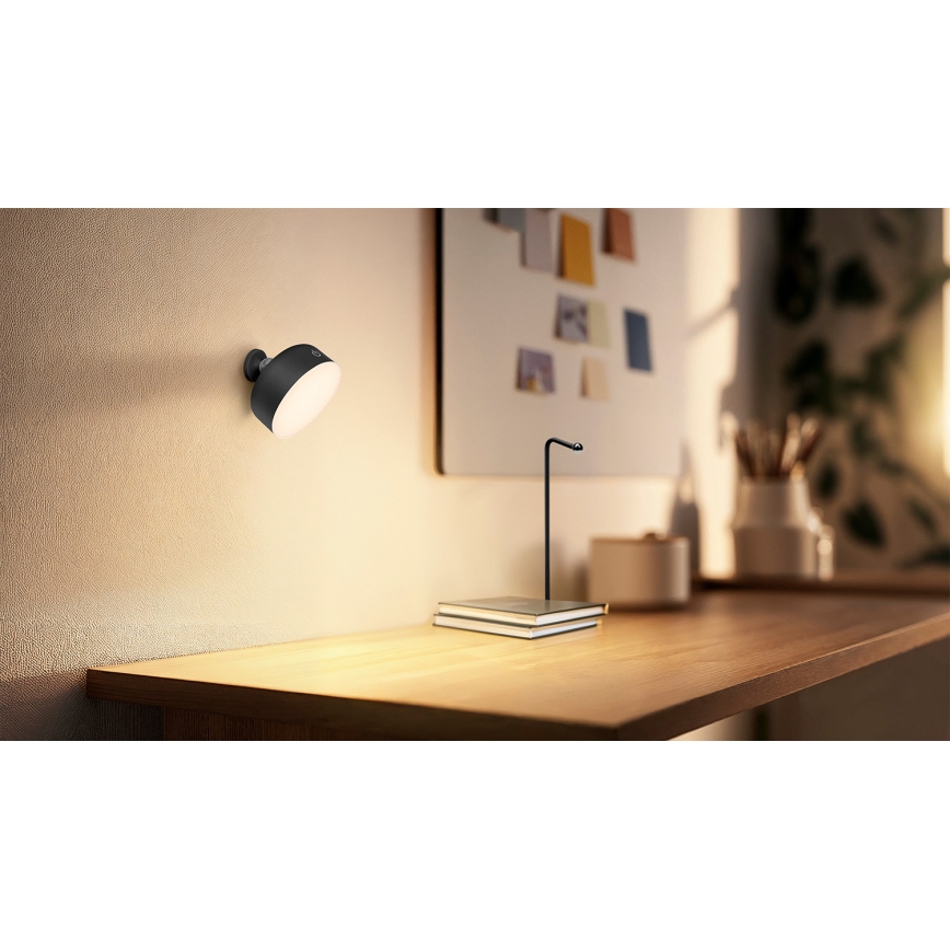 Osram - Lampada da tavolo LED ricaricabile dimmerabile 3 in 1 DECOR HELPER LED/1,8W/5V nera