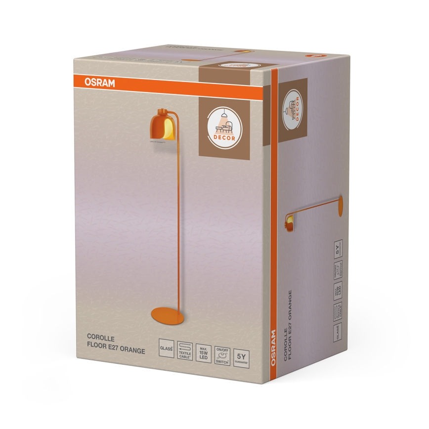 Osram - Lampada da terra DECOR COROLLE 1xE27/15W/230V arancione