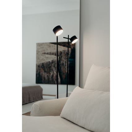 Osram - Lampada da terra LED dimmerabile con controllo touch DECOR KYOTO LED/12W/230V CRI 90 nero