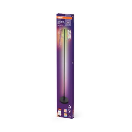 Osram - Lampada da terra dimmerabile LED RGBW SMART+ FLOOR LED/14W/230V 2700-6500K Wi-Fi nera + telecomando