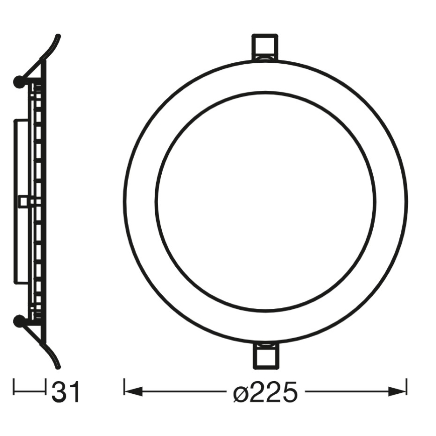 Osram - Lampada LED da incasso SLIM 22W/230V 6500K