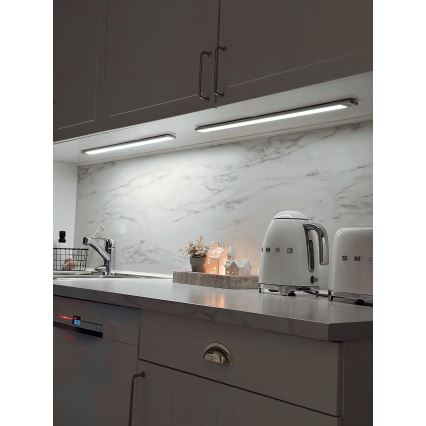 Osram - Lampada LED sottopensile con sensore di movimento e crepuscolare LINEAR LED/3,2W/3,7V 500 mAh 3000/4000/6500K 40 cm grigio