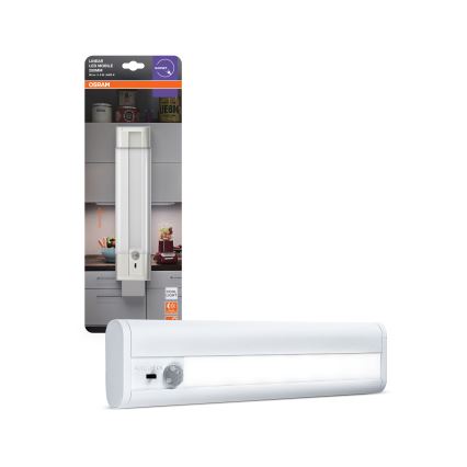 Osram - Lampada LED sottopensile con sensore di movimento e crepuscolare LINEARLED LED/1,9W/6V 4xAA 4000K 21,4 cm bianca