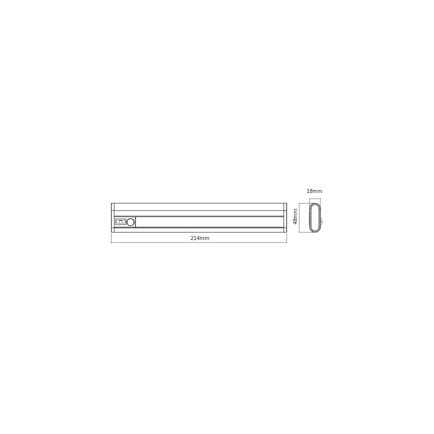 Osram - Lampada LED sottopensile con sensore di movimento e crepuscolare LINEARLED LED/1,9W/6V 4xAA 4000K 21,4 cm bianca