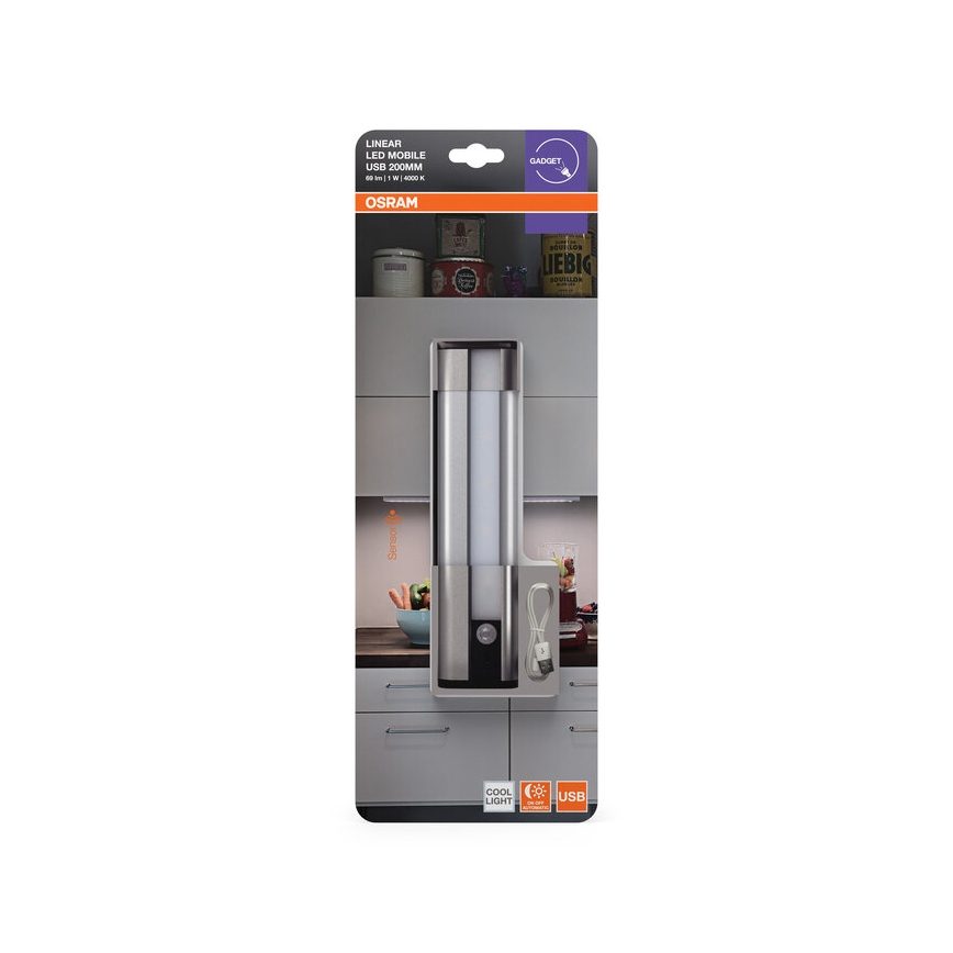 Osram - Lampada LED sottopensile con sensore MOBILE LED/1W/3,7V 1800 mAh
