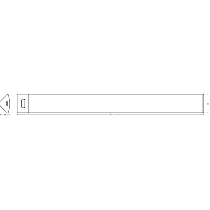 Osram - Lampada sottopensile LED dimmerabile con sensore di movimento LINEAR ANGLE LED/5W/230V 3000/4000/6500K 35 cm bianco