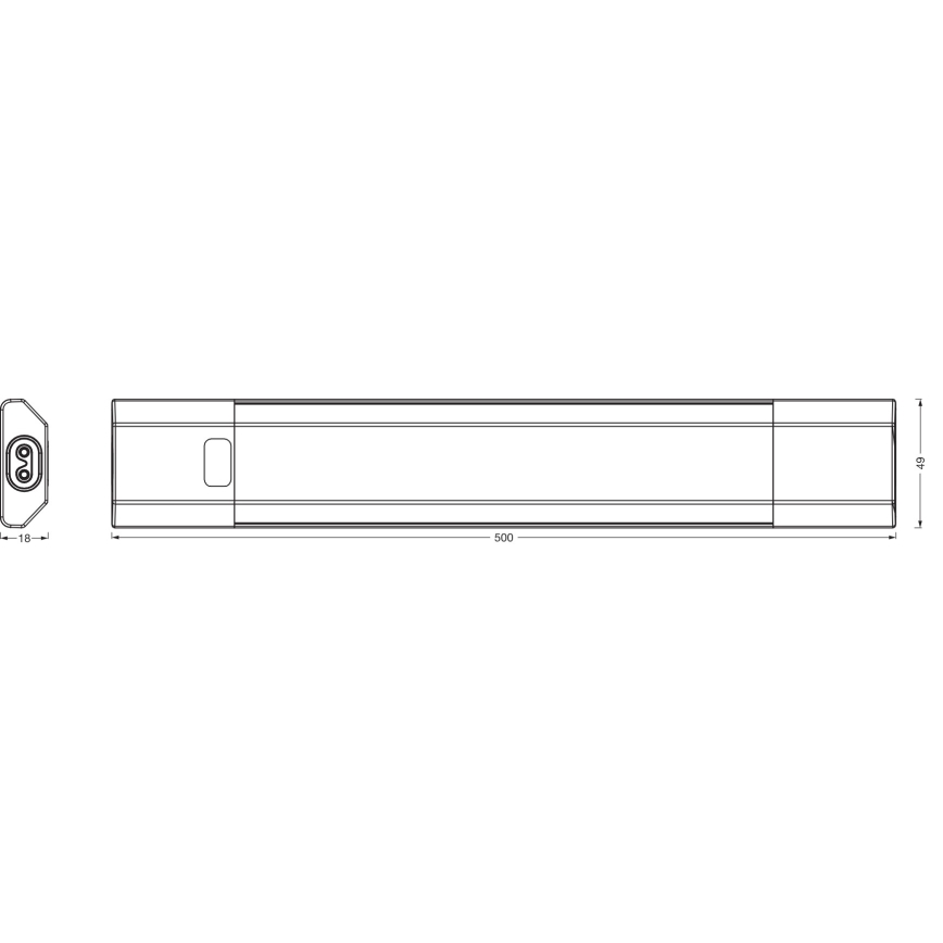 Osram - Lampada LED sottopensile dimmerabile con sensore di movimento LINEAR EDGE LED/8W/230V 3000/4000/6500K 50 cm bianca