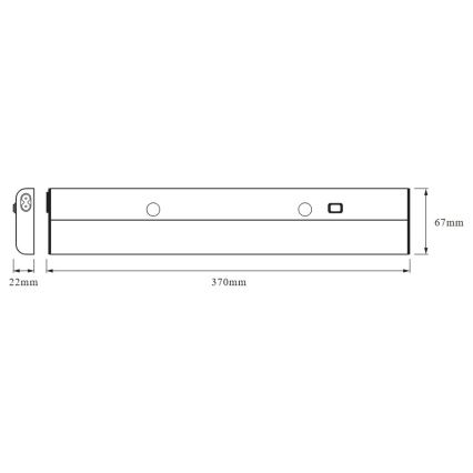 Osram - Lampada LED sottopensile LINEAR LED/5W/230V 4000K 37 cm argento