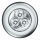 Osram - Lampada orientativa LED a sfioramento DOT-IT LED/0,2W/3xAAA Ø 6,8 cm argento