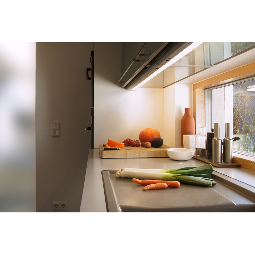 Osram - Lampada sottopensile LED LINEAR LED/6W/230V 3000K 37 cm argento