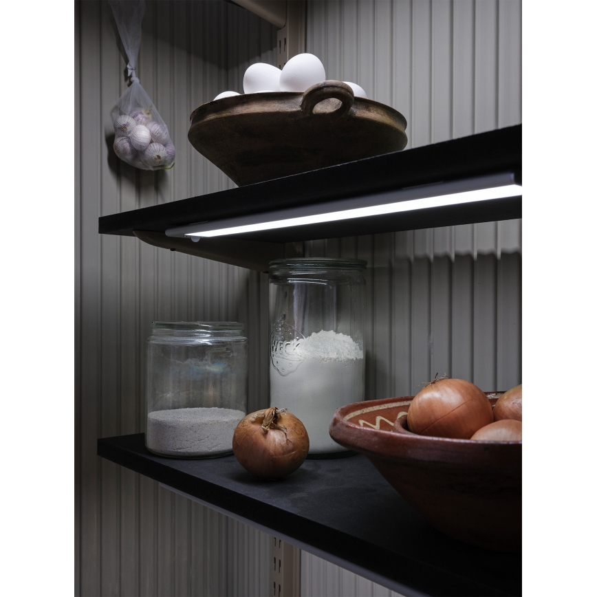 Osram - Lampada sottopensile LED LINEAR con sensore di movimento e sensore crepuscolare, 4W, 3,7V, 1500 mAh, 3000/4000/6500K, 60 cm, grigio