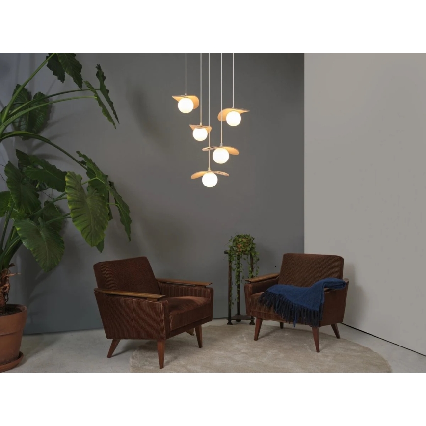 Osram - Lampadario a sospensione su cavo DECOR PEARL 5xG9/5W/230V beige