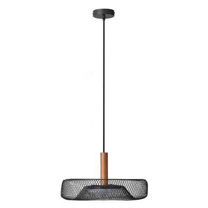 Osram - Lampadario LED a sospensione con cavo DECOR MESH LED/18,5W/230V Ø 40 cm nero/legno di caucciù