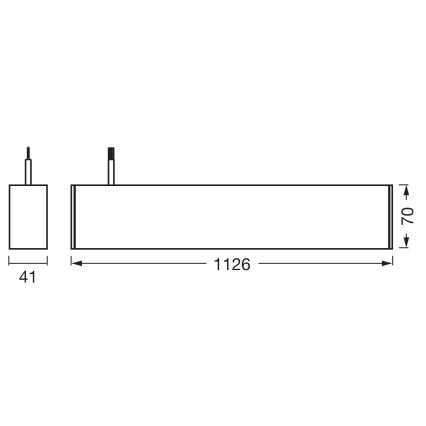 Osram - Lampada a sospensione dimmerabile su cavo OFFICE LINE LED/42W/230V 4000K 112,6 cm bianco
